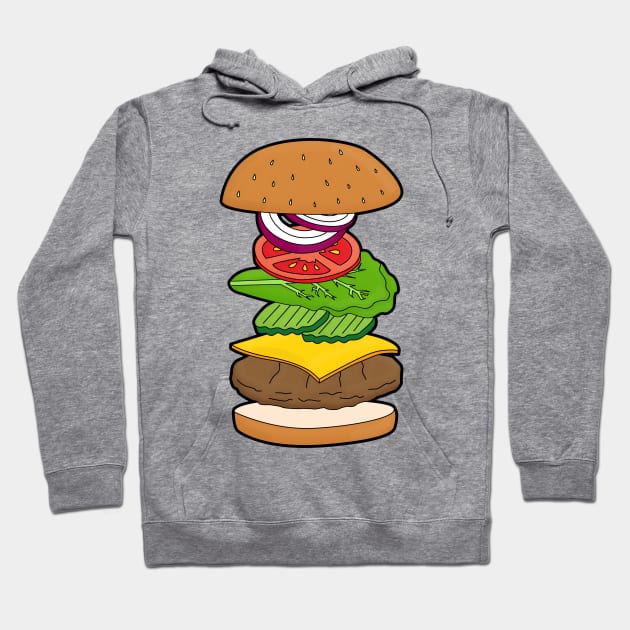 Burger Hoodie by Braeprint